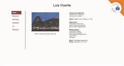 Desktop Screenshot of luisvicente.net